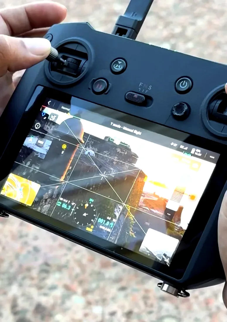 Control remoto del DJI Mavic 3 Enterprise durante una operación